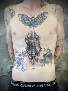 anubis smrtihlav deaths head skull tattoo skull lebka tetovani lebka