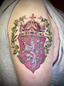 erb coat of arms cesky lev tetovani lev lion tattoo