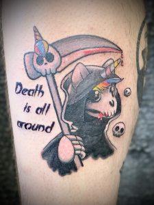 kostra tetovani kostra skeleton tattoo skeleton death happy death rainbow skull skulls lebka lebky