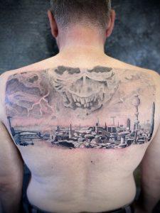 lebka skull great tattoo iron maiden